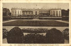 CPA Deauville La Plage Fleurie Les Parterres Fleuris et le Casino 