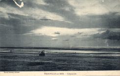 CPA Trouville su Mer Crepuscule 