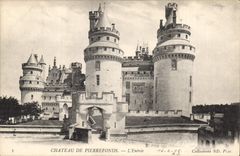 CPA Chateau de Pierrefonds L'Entree 