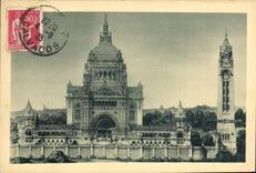 CPA La Basilique de Lisieux Vue Generale du Projet 