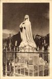 CPA Statue erigee au Cimetiere des Carmelites de Lisieux sur l'emplacement de la derniere tombe de S