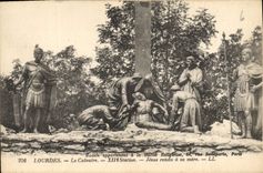 CPA Lourdes le Calvaire XII station Jesus rendu a sa mere 