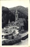CPA Lourdes la Basilique et le Gave 