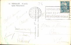 CPA Versailles S et O Eglise Notre Dame 