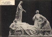 CPA Lourdes Consolatrix affictorum Par J Dechin Offert par le diocese de Gambral 