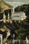CPA Lourdes la Grotte et la Basilique 