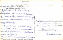 CPA Lourdes la Basilique et le Gave 