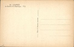 CPA Lourdes la Grotte et la Basilique 