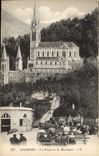 CPA Lourdes la Grotte et la Basilique 