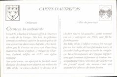 REPRO Chartres la Place Chatelet et la Cathedrale Train