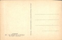 CPA Lourdes les Rampes et la Basilique au fond l'Arbiden 