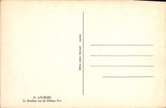 CPA Lourdes la Basilique vue du Chateau Fort 