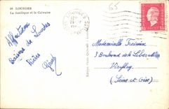 CPA Lourdes la Basilique et le Calvaire 