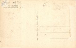 CPA Lourdes Entree de l'Esplanade 