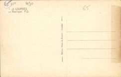 CPA Lourdes la Basilique 