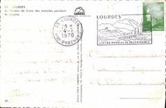 CPA Lourdes le Chemin de Croix des Malades pendant le Calvaire 