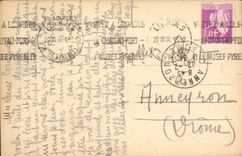 CPA Lourdes la Basilique et le Monument Interallie vus du Chateau Fort 