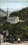 CPA La Grotte et la Basilique de N D de Lourdes 