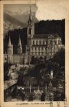 CPA Lourdes la Grotte et la Basilique 