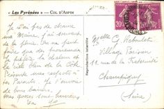 CPA Pic du Midi vu du Col d'Aspin 