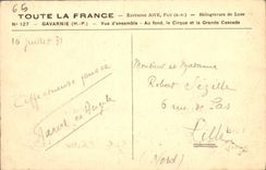 CPA Gavarnie H P vue d'ensemble au fond le Cirque et Cascade 