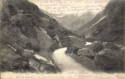 CPA Route de Gavarnie la Fausse Breche 