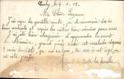 CPA Bonne Annee Femme