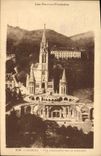 CPA Lourdes vue Plongeante sur la Basilique 
