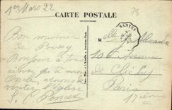 CPA Poissy Eglise Notre Dame fonts Baptismaux de Saint Louis