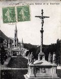 CPA Gavarnie le Calvaire Breton et la Basilique 