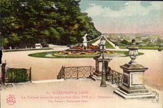 CPA St Germain en Laye la terrasse construite par Lenotre Perspective 