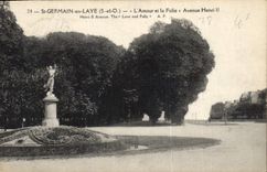 CPA St Germain en Laye S et O l'Amour et la Folie Avenue Henri II 