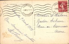 CPA Lourdes l'Esplanade et la Basilique 