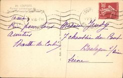 CPA Lourdes Portail authentique de Sainte Bernadette 