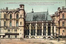 CPA St Germain en Laye S et O Le Chateau Facade Sud Ouest et la Chapelle A P 