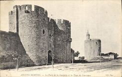 CPA Aigues Mortes La Porte de la Gardette et la Tour de Constance 