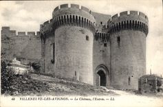 CPA Villeneuve les Avignon Le Chateau l'Entree 