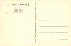 CPA La Douce France Nimes Gard La Maison Carree 