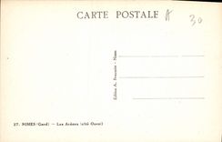 CPA Nimes Gard Les Arenes Cote Ouest 