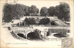 CPA Nimes Le Jardin de la Fontaine 