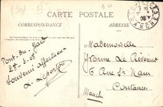 CPA Environs de Nimes Le Pont du Gard vu de profil 