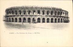 CPA Nimes Vue Exterieure des Arenes 