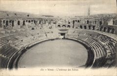 CPA Nimes l'Interieur des Arenes 