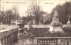 CPA Nimes Les Jardins de la Fontaine 