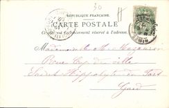 CPA Nimes Jardin de la fontaine 