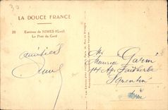 CPA La Douce France Environs de Nimes Gard Le Pont du Gard 