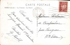 CPA Nimes Gard La Fontaine La Source 