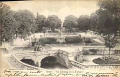 CPA Nimes Vue generale de la Fontaine 