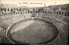 CPA Nimes Interieur des Arenes 