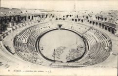 CPA Nimes Interieur des Arenes 